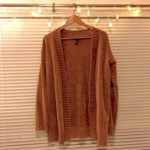 Forever 21 Mustard Yellow Corduroy Cardigan, Small